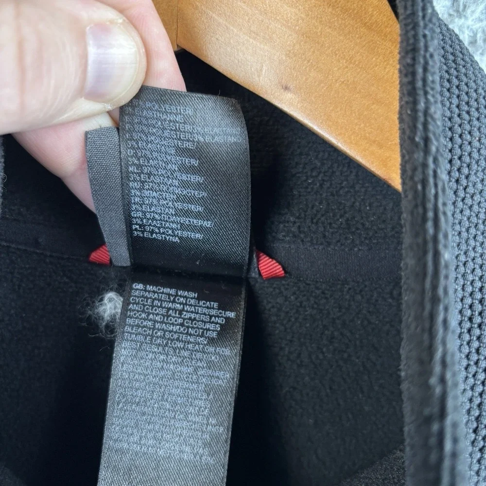 The North Face Jacket Mens XL Black Gray Full‎ Zip Hiking Outdoor